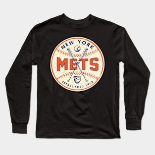 Throwback New York Mets 2 By Buck Long Sleeve T-Shirt